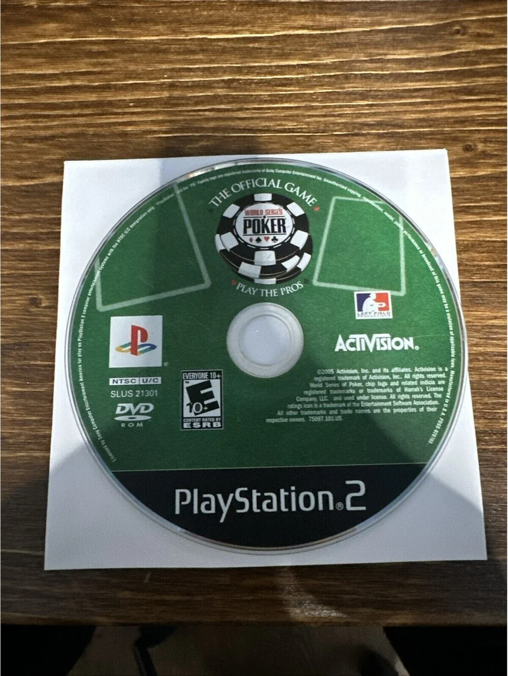 THE OFFICIAL WORLD SERIES OF POKER PLAYSTATION 2 PS2 Game DISC ONLY